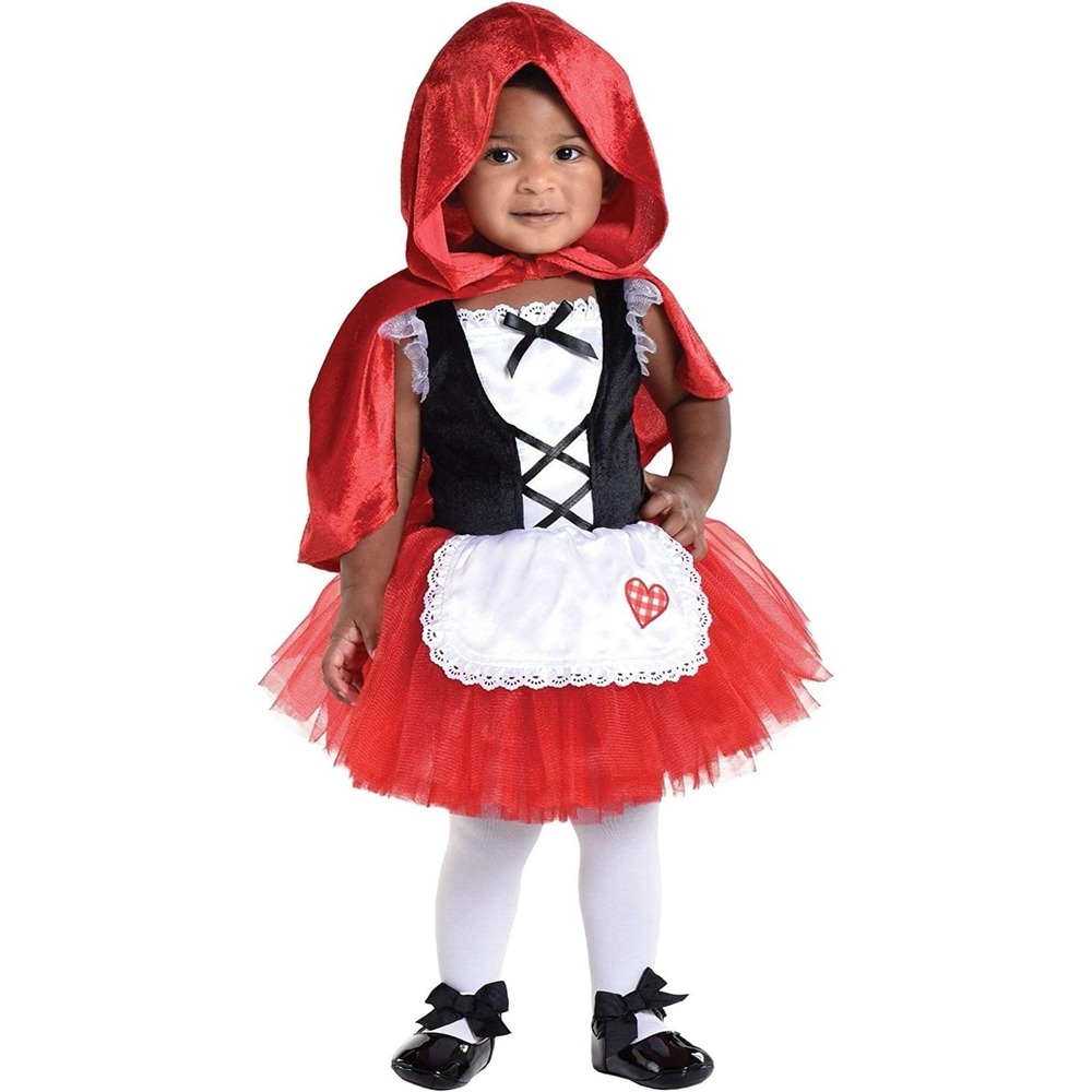 Infant Little Red Riding Hood 12-24 Month Halloween Costume Tutu Cape up to 30lb